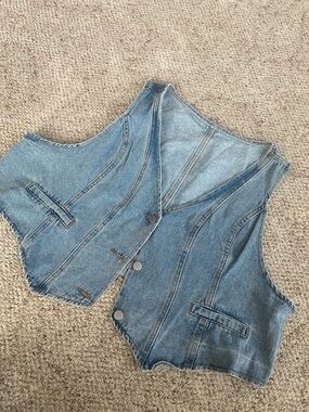 Denim Women's Mini Vest